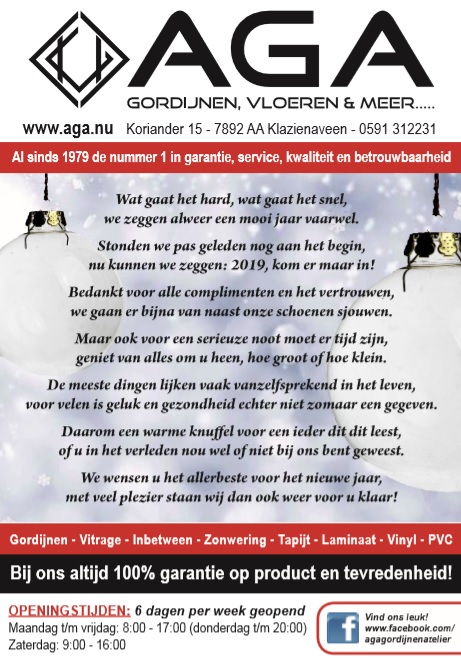 Advertentie van december